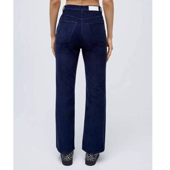 RE/DONE 70's Pocket Loose Flare in Navy Corduroy Size 30 NWT - Picture 1 of 11